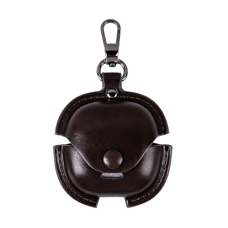 For Redmi Buds 8 Active Business Leather Earphone Protective Case with Hook
