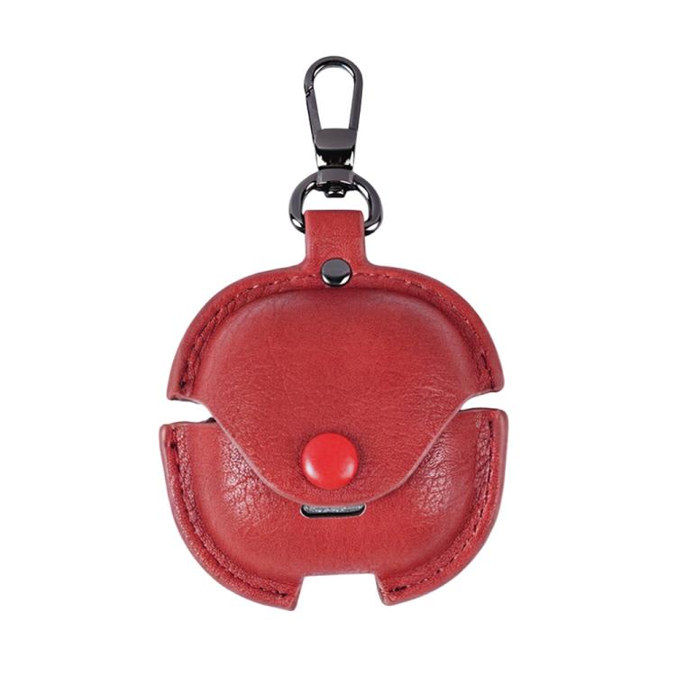 For Redmi Buds 8 Active Business Leather Earphone Protective Case with Hook