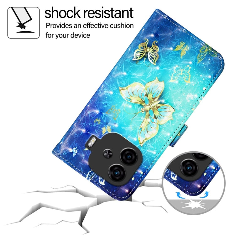 For vivo iQOO Z9 / iQOO Z9 Turbo 3D Painting Horizontal Flip Leather Phone Case
