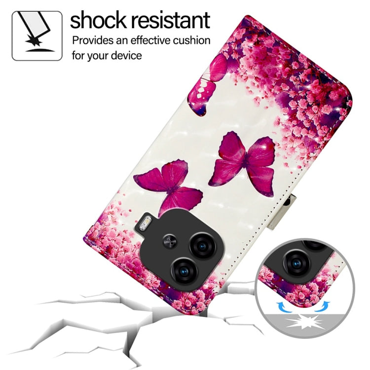 For vivo iQOO Z9 / iQOO Z9 Turbo 3D Painting Horizontal Flip Leather Phone Case