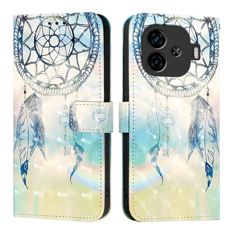 For vivo iQOO Z9 / iQOO Z9 Turbo 3D Painting Horizontal Flip Leather Phone Case