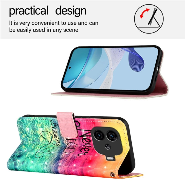 For vivo iQOO Z9 / iQOO Z9 Turbo 3D Painting Horizontal Flip Leather Phone Case