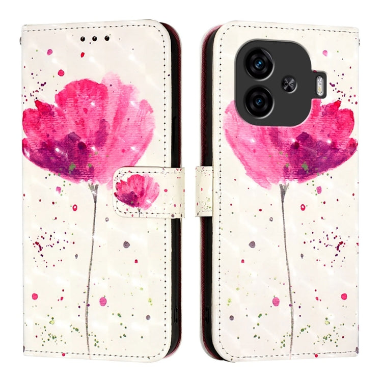 For vivo iQOO Z9 / iQOO Z9 Turbo 3D Painting Horizontal Flip Leather Phone Case