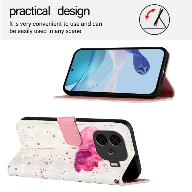 For vivo iQOO Z9 / iQOO Z9 Turbo 3D Painting Horizontal Flip Leather Phone Case