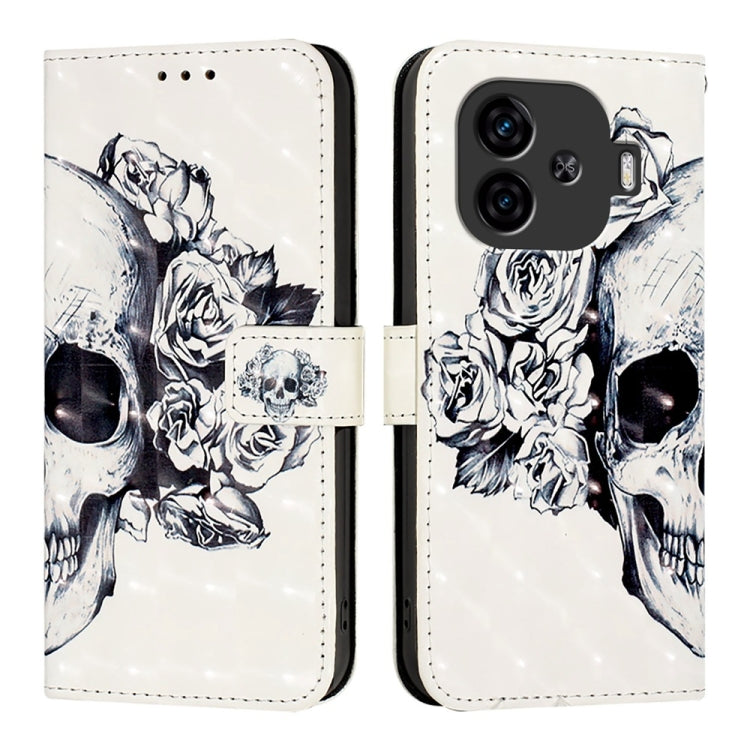 For vivo iQOO Z9 / iQOO Z9 Turbo 3D Painting Horizontal Flip Leather Phone Case