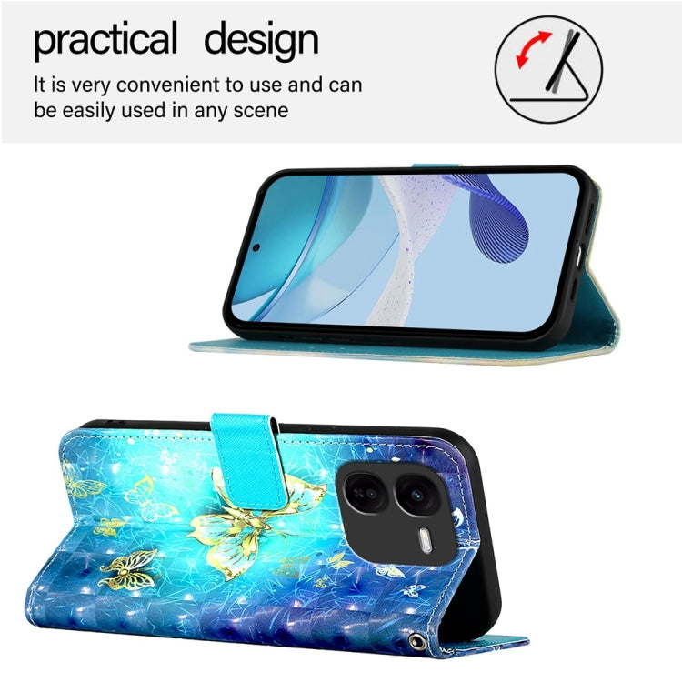 For vivo iQOO Z9x 3D Painting Horizontal Flip Leather Phone Case