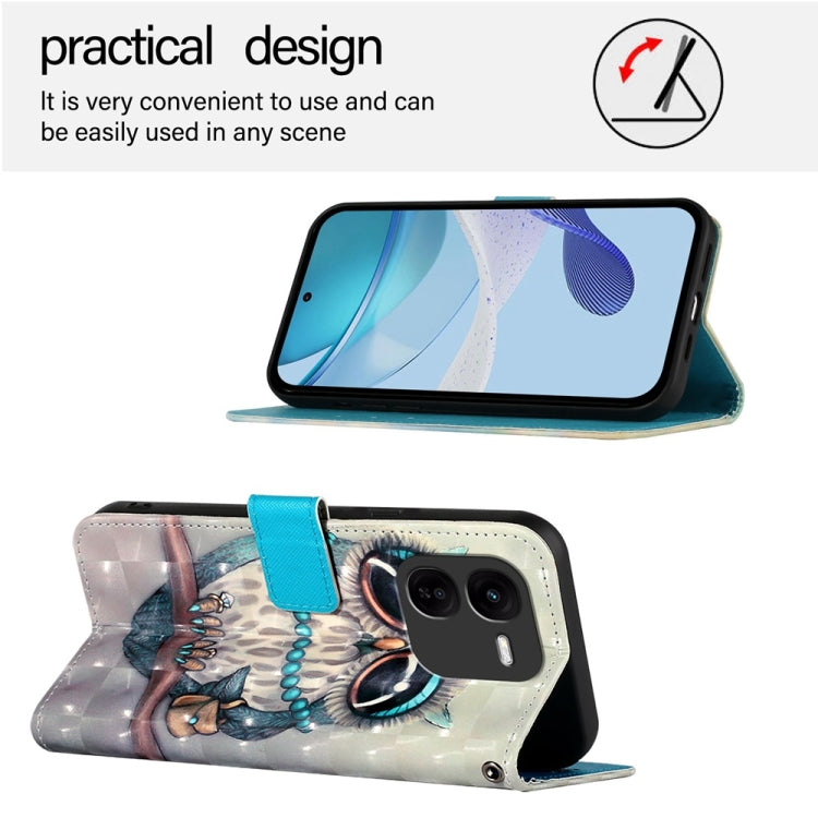 For vivo iQOO Z9x 3D Painting Horizontal Flip Leather Phone Case