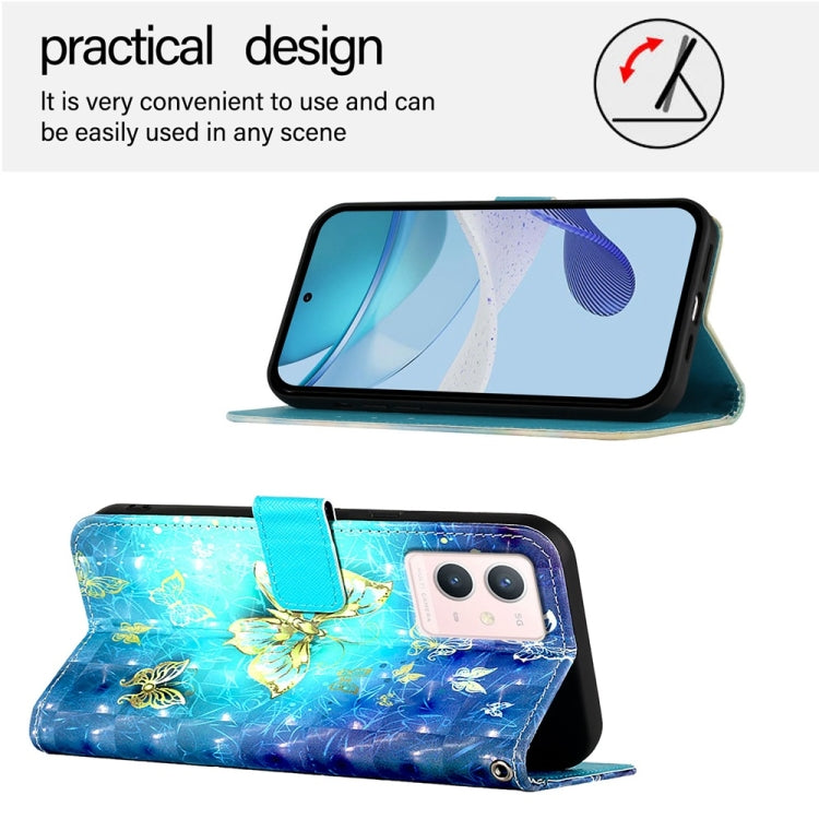 For vivo S10e 5G / V23e 4G / 5G / Y75 4G 3D Painting Horizontal Flip Leather Phone Case
