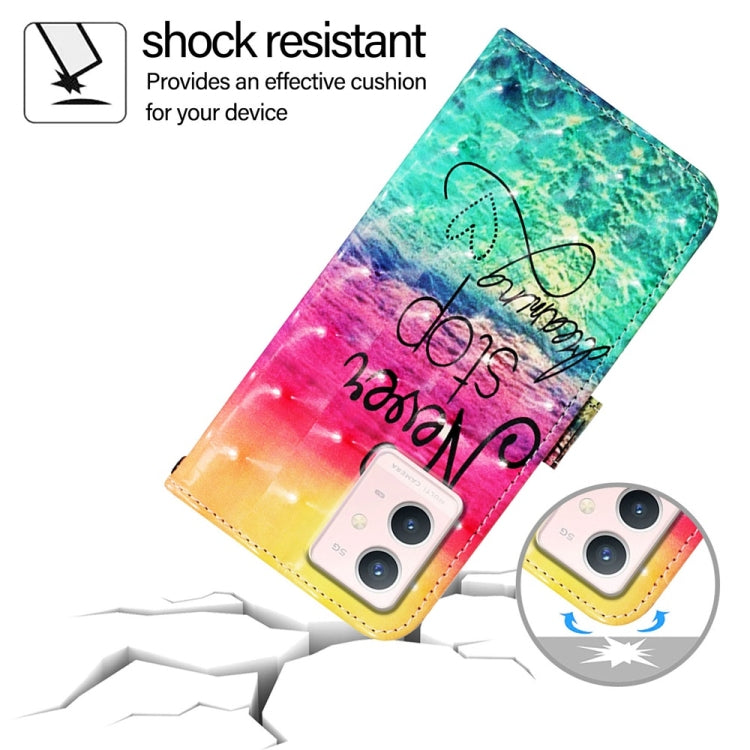 For vivo S10e 5G / V23e 4G / 5G / Y75 4G 3D Painting Horizontal Flip Leather Phone Case