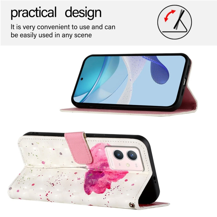 For vivo S10e 5G / V23e 4G / 5G / Y75 4G 3D Painting Horizontal Flip Leather Phone Case