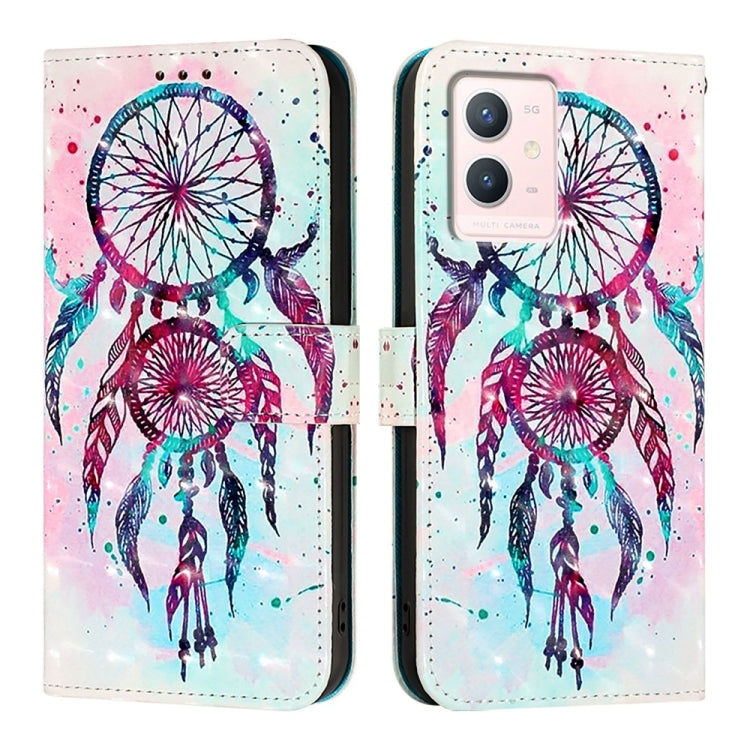 For vivo S10e 5G / V23e 4G / 5G / Y75 4G 3D Painting Horizontal Flip Leather Phone Case