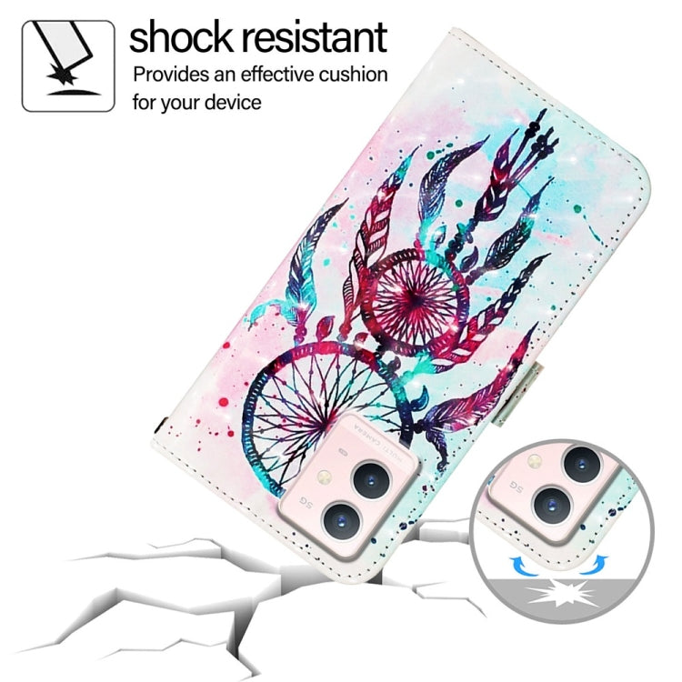 For vivo S10e 5G / V23e 4G / 5G / Y75 4G 3D Painting Horizontal Flip Leather Phone Case