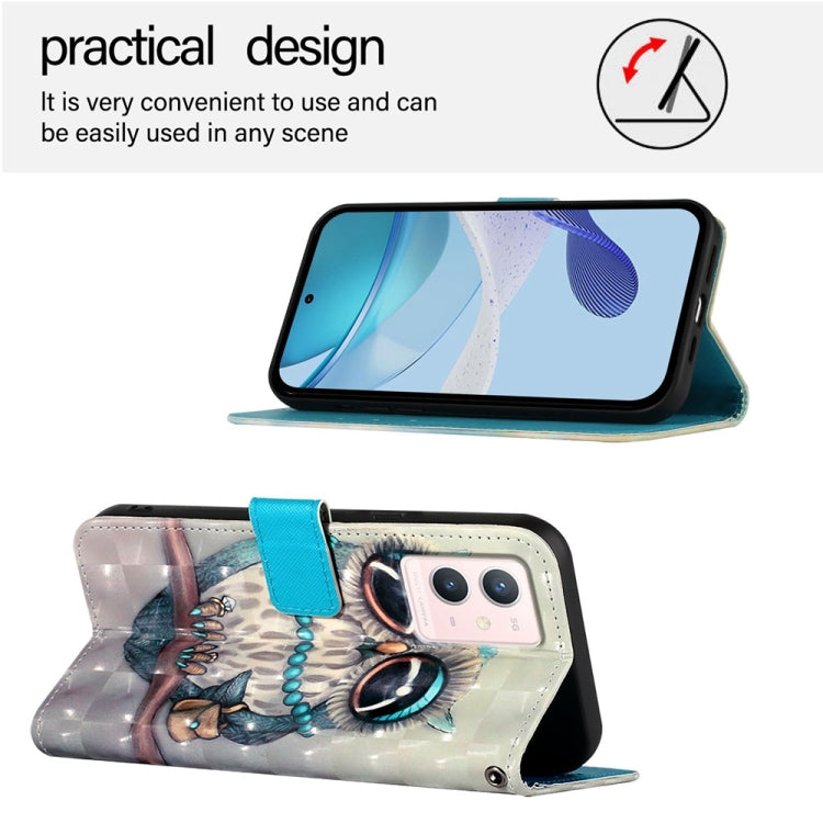 For vivo S10e 5G / V23e 4G / 5G / Y75 4G 3D Painting Horizontal Flip Leather Phone Case
