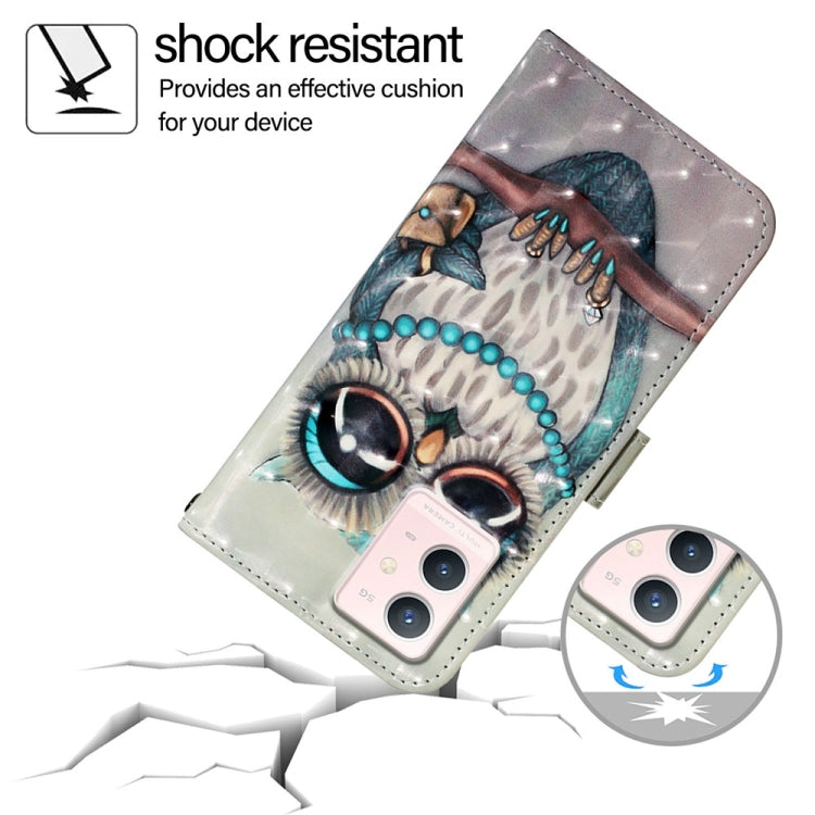 For vivo S10e 5G / V23e 4G / 5G / Y75 4G 3D Painting Horizontal Flip Leather Phone Case