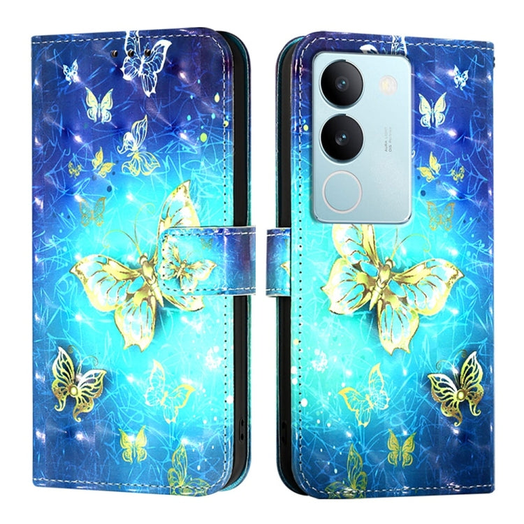 For vivo V29 5G Global / V29 Pro 3D Painting Horizontal Flip Leather Phone Case
