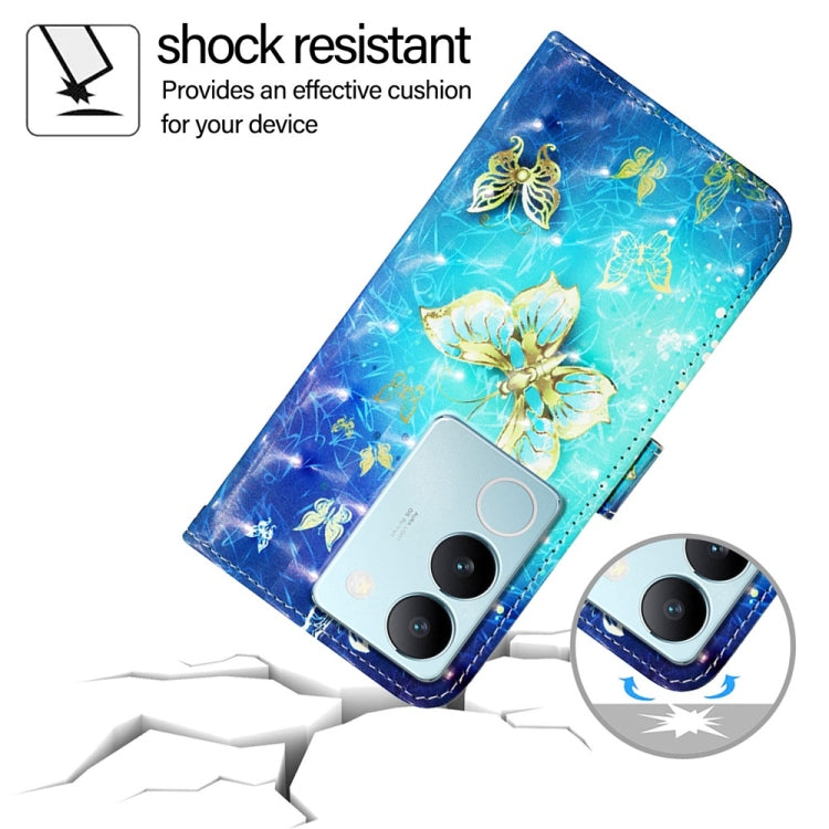 For vivo V29 5G Global / V29 Pro 3D Painting Horizontal Flip Leather Phone Case