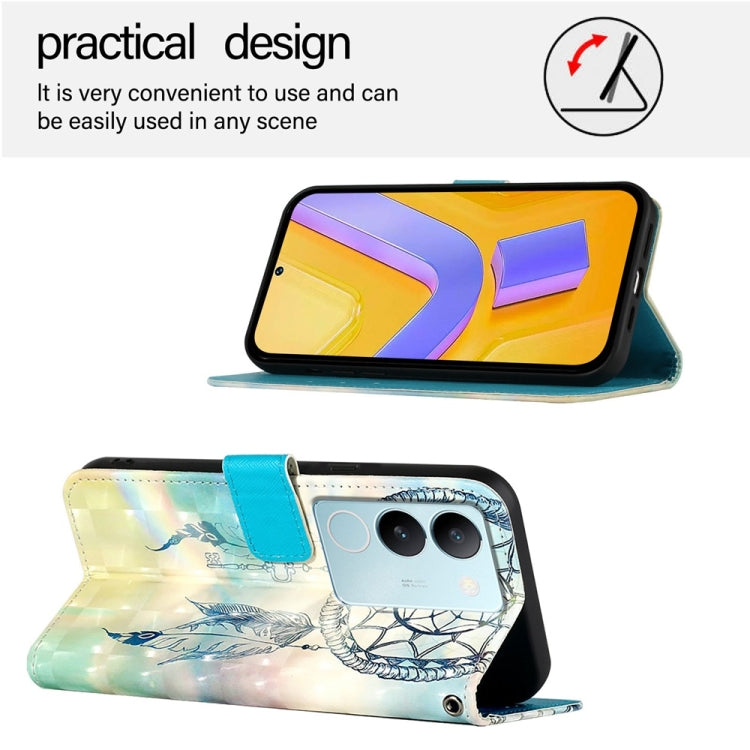 For vivo V29 5G Global / V29 Pro 3D Painting Horizontal Flip Leather Phone Case