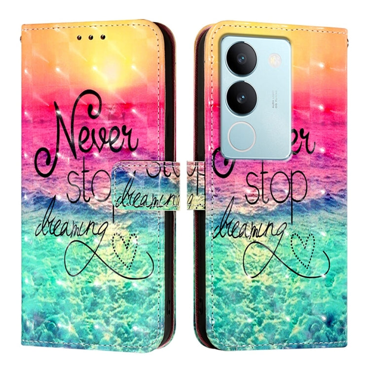 For vivo V29 5G Global / V29 Pro 3D Painting Horizontal Flip Leather Phone Case