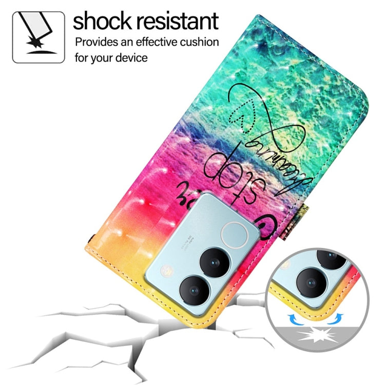 For vivo V29 5G Global / V29 Pro 3D Painting Horizontal Flip Leather Phone Case