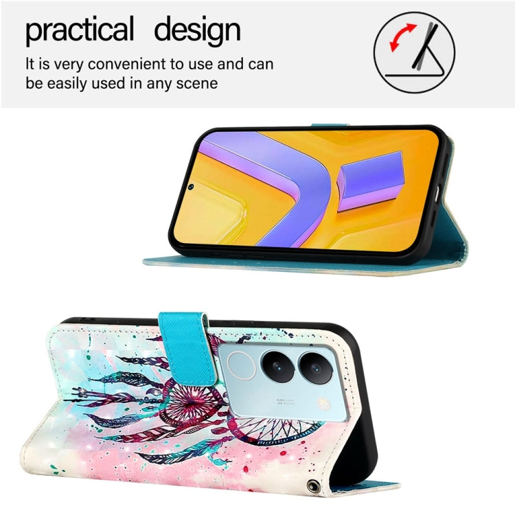 For vivo V29 5G Global / V29 Pro 3D Painting Horizontal Flip Leather Phone Case