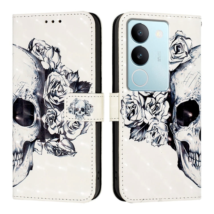 For vivo V29 5G Global / V29 Pro 3D Painting Horizontal Flip Leather Phone Case