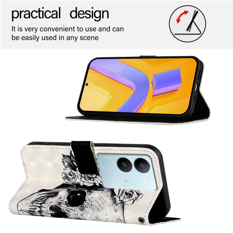 For vivo V29 5G Global / V29 Pro 3D Painting Horizontal Flip Leather Phone Case