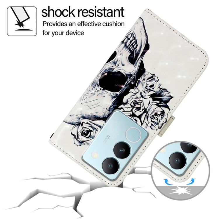 For vivo V29 5G Global / V29 Pro 3D Painting Horizontal Flip Leather Phone Case
