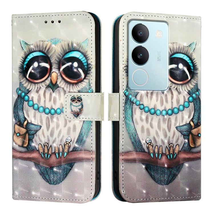 For vivo V29 5G Global / V29 Pro 3D Painting Horizontal Flip Leather Phone Case
