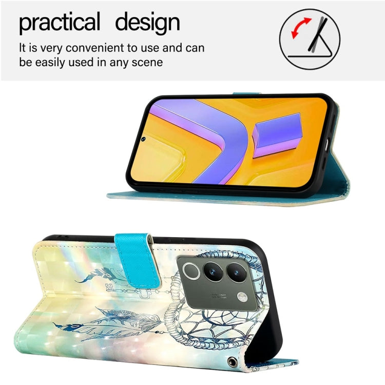 For vivo V29e / Y200 / V30 Lite 5G Global 3D Painting Horizontal Flip Leather Phone Case