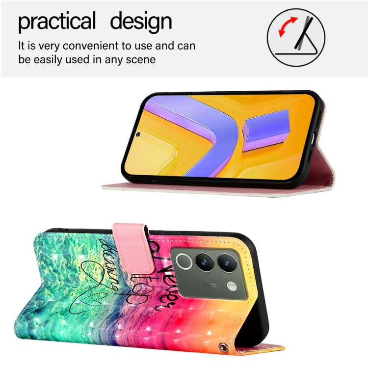 For vivo V29e / Y200 / V30 Lite 5G Global 3D Painting Horizontal Flip Leather Phone Case