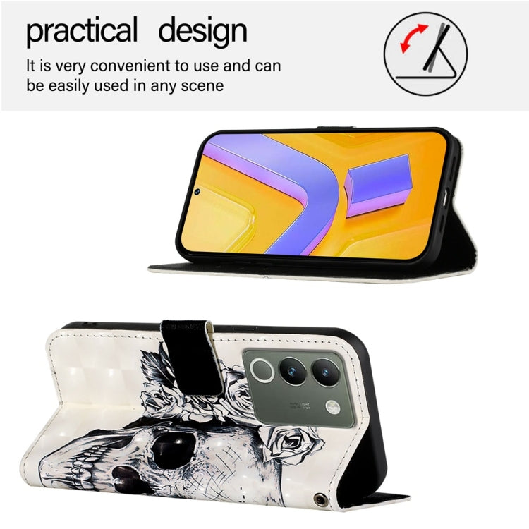 For vivo V29e / Y200 / V30 Lite 5G Global 3D Painting Horizontal Flip Leather Phone Case