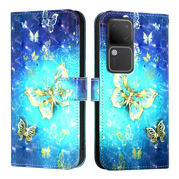 For vivo V30 5G Global / V30 Pro 5G Global 3D Painting Horizontal Flip Leather Phone Case