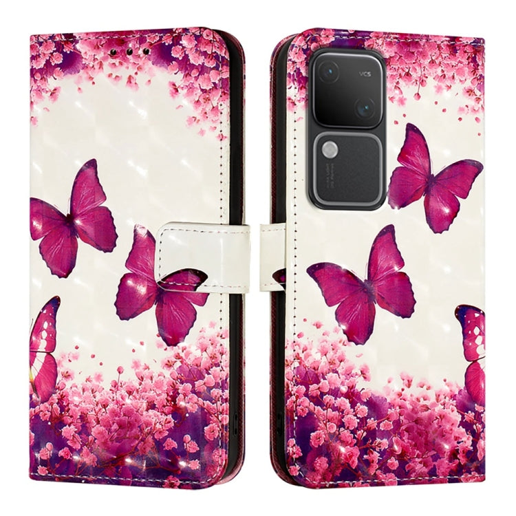 For vivo V30 5G Global / V30 Pro 5G Global 3D Painting Horizontal Flip Leather Phone Case