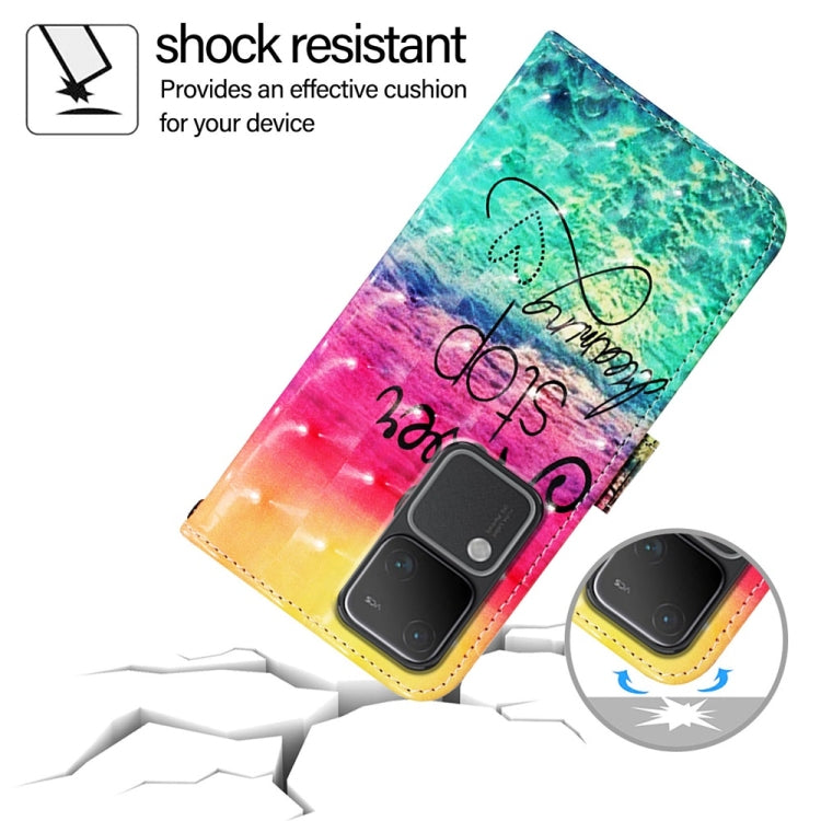 For vivo V30 5G Global / V30 Pro 5G Global 3D Painting Horizontal Flip Leather Phone Case