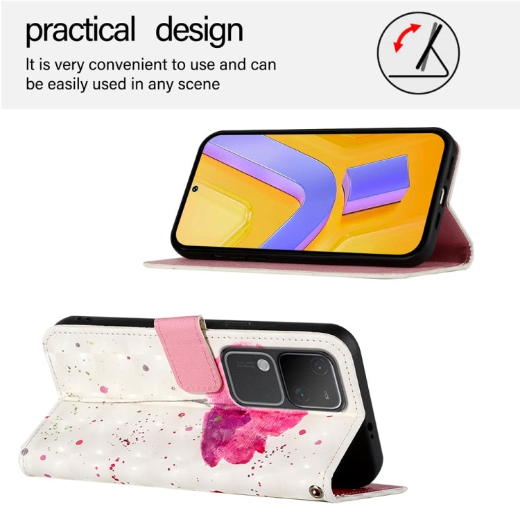 For vivo V30 5G Global / V30 Pro 5G Global 3D Painting Horizontal Flip Leather Phone Case