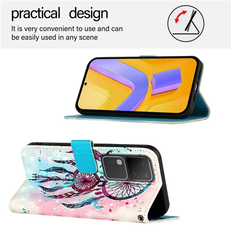 For vivo V30 5G Global / V30 Pro 5G Global 3D Painting Horizontal Flip Leather Phone Case