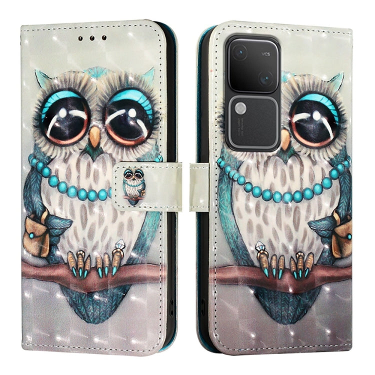For vivo V30 5G Global / V30 Pro 5G Global 3D Painting Horizontal Flip Leather Phone Case