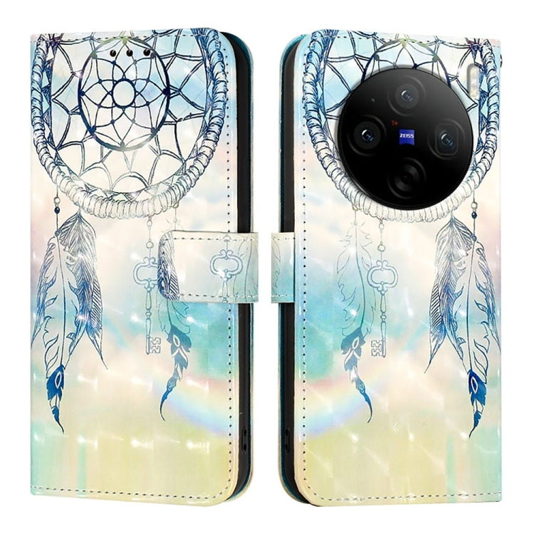 For vivo X100s 3D Painting Horizontal Flip Leather Phone Case