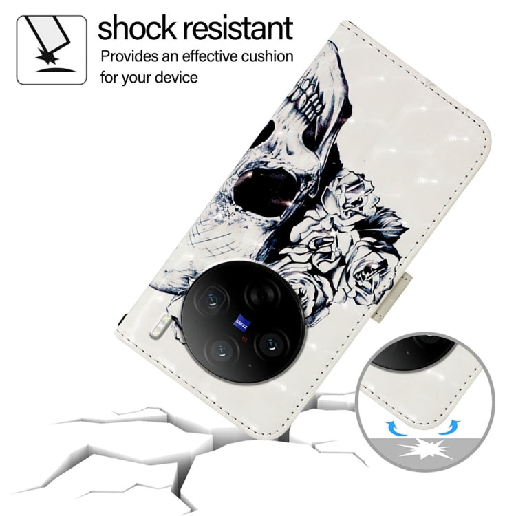 For vivo X100s 3D Painting Horizontal Flip Leather Phone Case