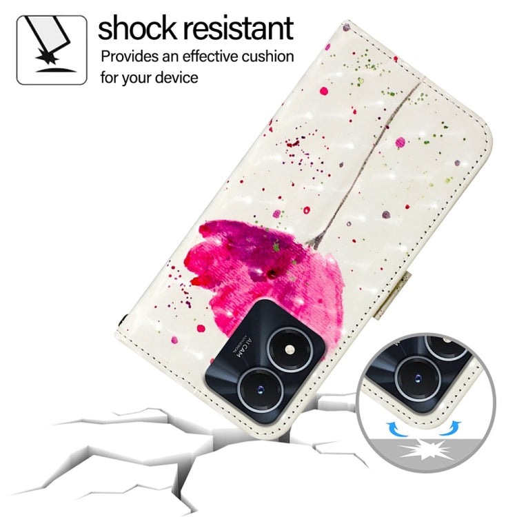 For vivo Y02s / Y16 / Y35 5G 3D Painting Horizontal Flip Leather Phone Case