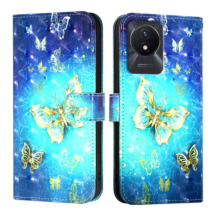 For vivo Y02 / Y02A / Y02t / Y11 2023 3D Painting Horizontal Flip Leather Phone Case