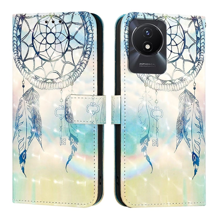 For vivo Y02 / Y02A / Y02t / Y11 2023 3D Painting Horizontal Flip Leather Phone Case