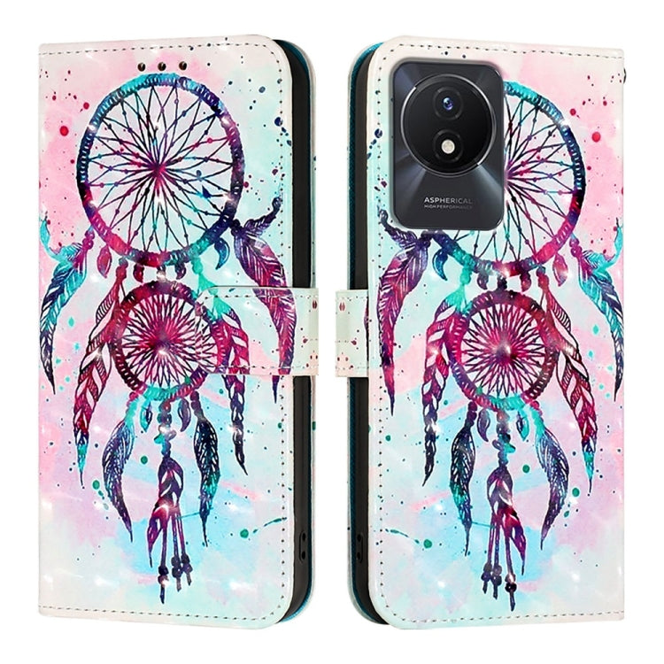 For vivo Y02 / Y02A / Y02t / Y11 2023 3D Painting Horizontal Flip Leather Phone Case