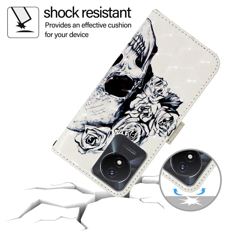 For vivo Y02 / Y02A / Y02t / Y11 2023 3D Painting Horizontal Flip Leather Phone Case