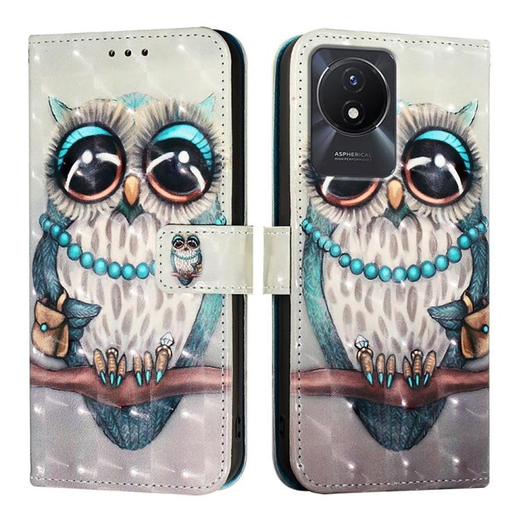 For vivo Y02 / Y02A / Y02t / Y11 2023 3D Painting Horizontal Flip Leather Phone Case