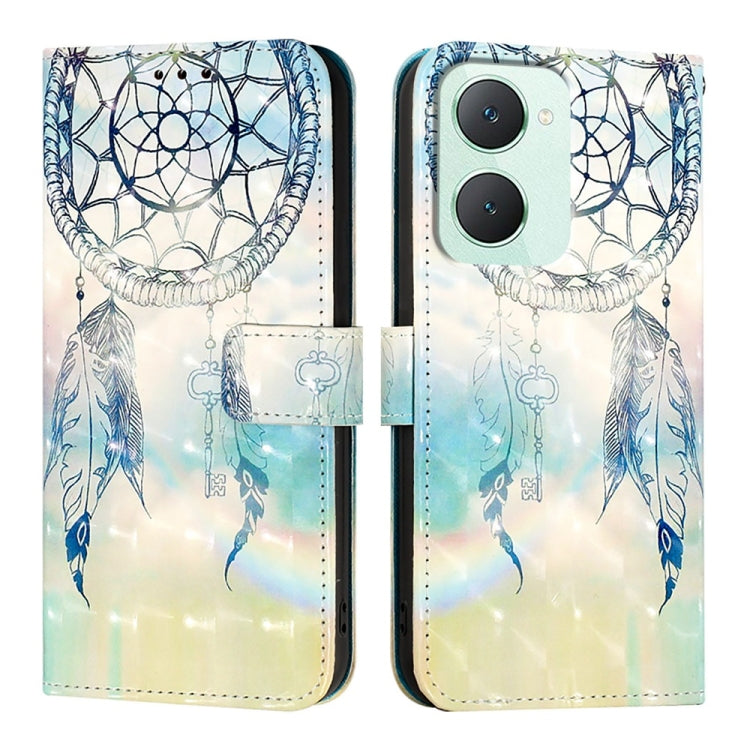 For vivo Y03 Global 3D Painting Horizontal Flip Leather Phone Case