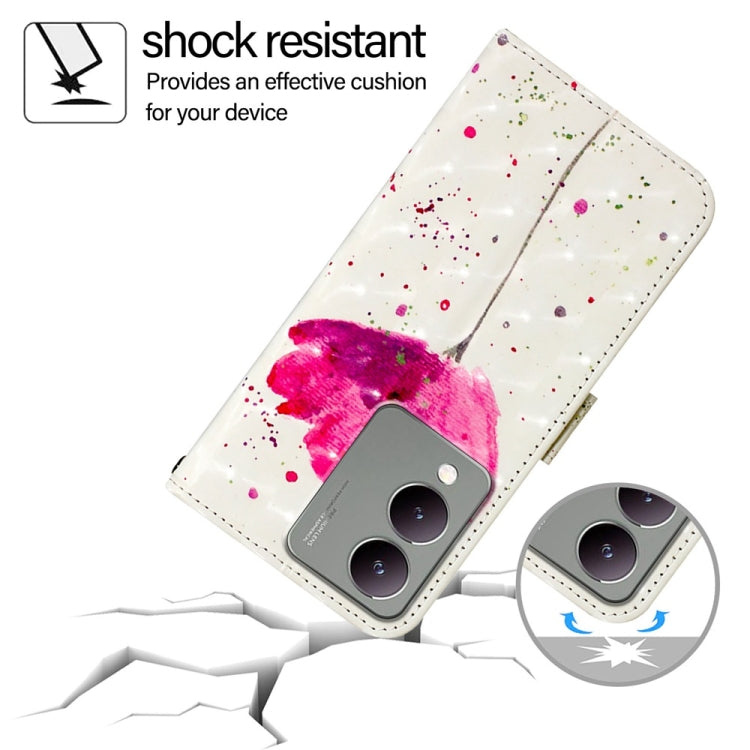 For vivo Y17s 4G Global / 5G India 3D Painting Horizontal Flip Leather Phone Case