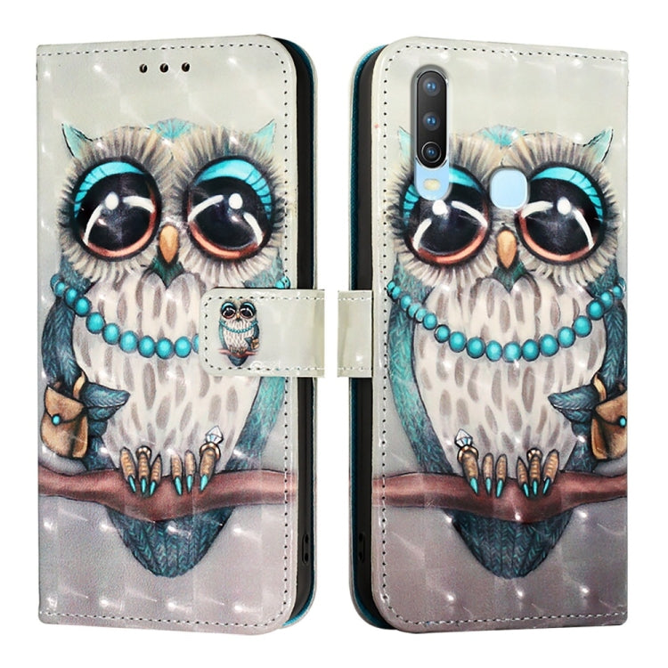 For vivo Y17 / Y15 / Y12 / Y11 3D Painting Horizontal Flip Leather Phone Case