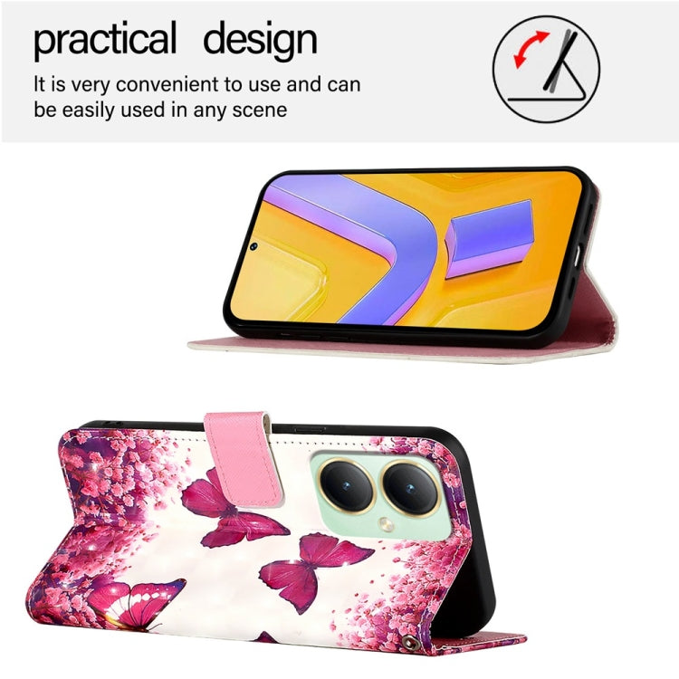 For vivo Y27 4G Global 3D Painting Horizontal Flip Leather Phone Case