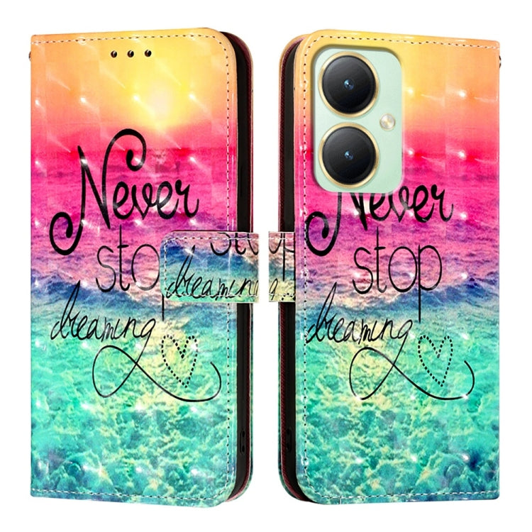 For vivo Y27 4G Global 3D Painting Horizontal Flip Leather Phone Case